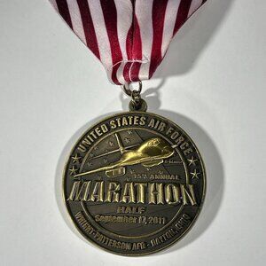 2011 US Air Force Marathon Medal Wright Patterson AFB Half Running B-1 Lancer